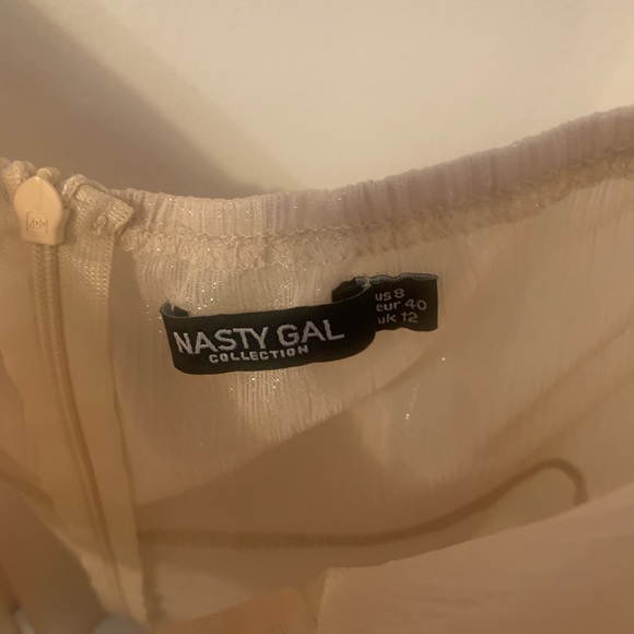Nasty Gal Metallic Floaty Blouse (size 8) - Picture 4 of 6